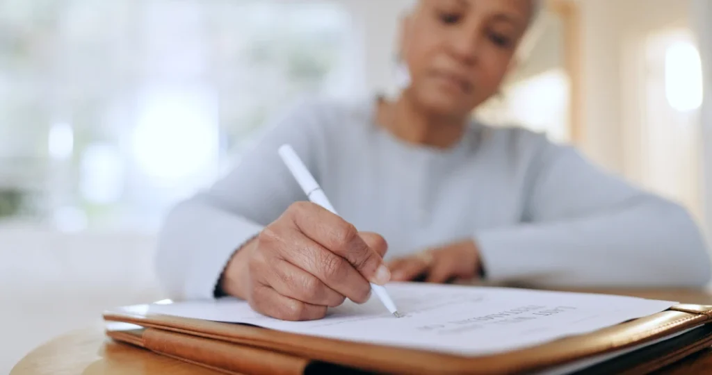 Signing a Last Will and Testament
